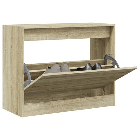 VidaXL skoskab 80x34x63 cm konstrueret træ sonoma eg
