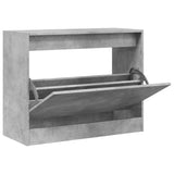 Vidaxx skoskab 80x34x63 cm konstrueret træ betongrå