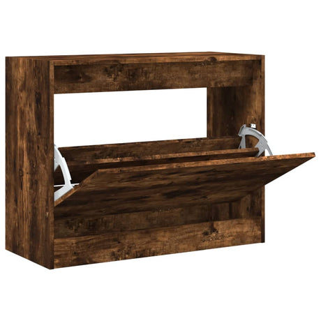 Vidaxx skoskab 80x34x63 cm forarbejdet træ, røget eg