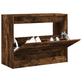 Vidaxx skoskab 80x34x63 cm forarbejdet træ, røget eg