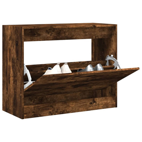Vidaxx skoskab 80x34x63 cm forarbejdet træ, røget eg