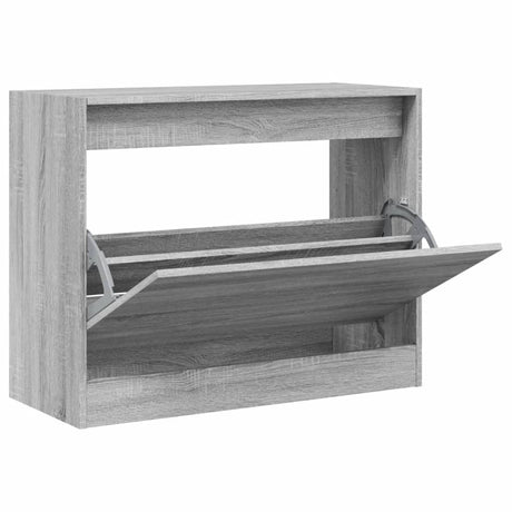 Vidaxx skoskab 80x34x63 cm konstrueret træ grå sonoma eg