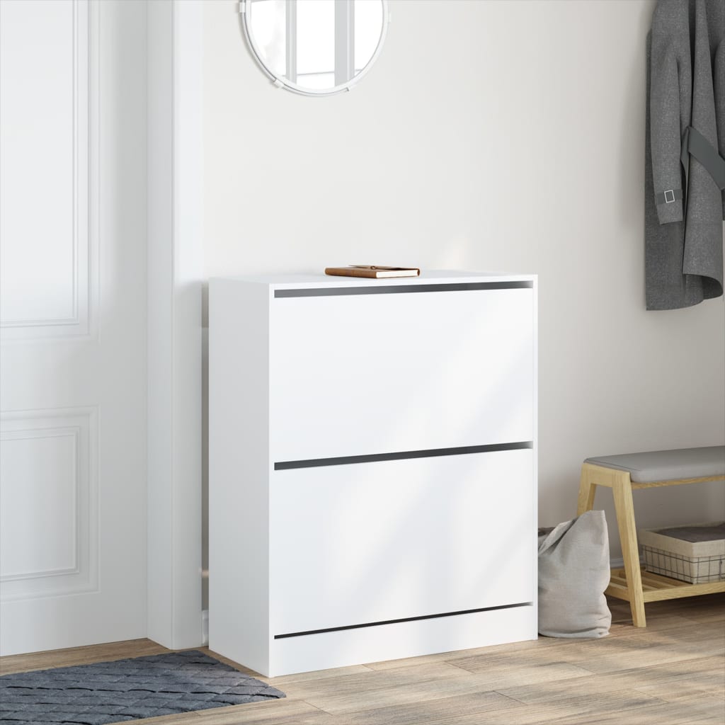 Vidaxx skoskab 80x34x96,5 cm konstrueret træ hvid