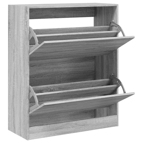 Vidaxx skoskab 80x34x96,5 cm konstrueret træ grå sonoma eg farve