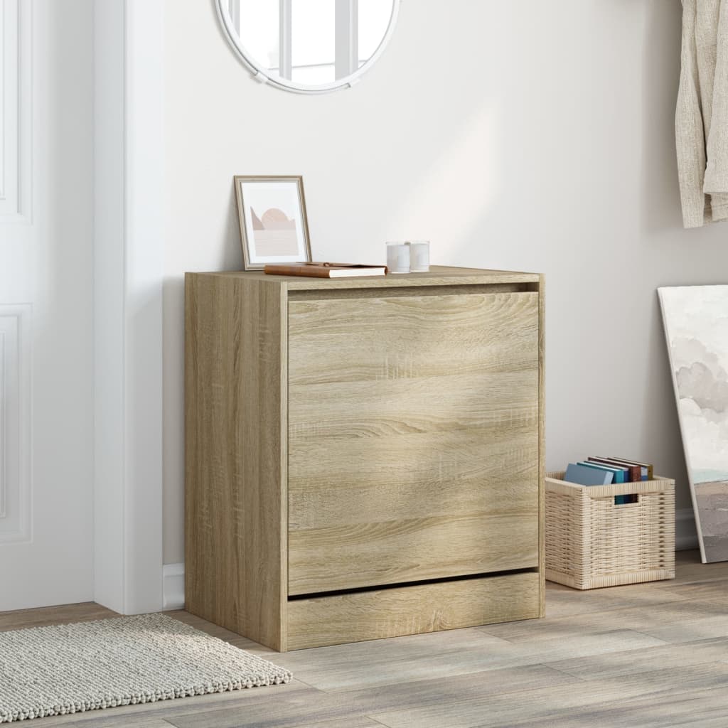 VidaXL skoskab 60x42x69 cm konstrueret træ sonoma eg