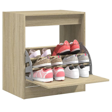 VidaXL skoskab 60x42x69 cm konstrueret træ sonoma eg