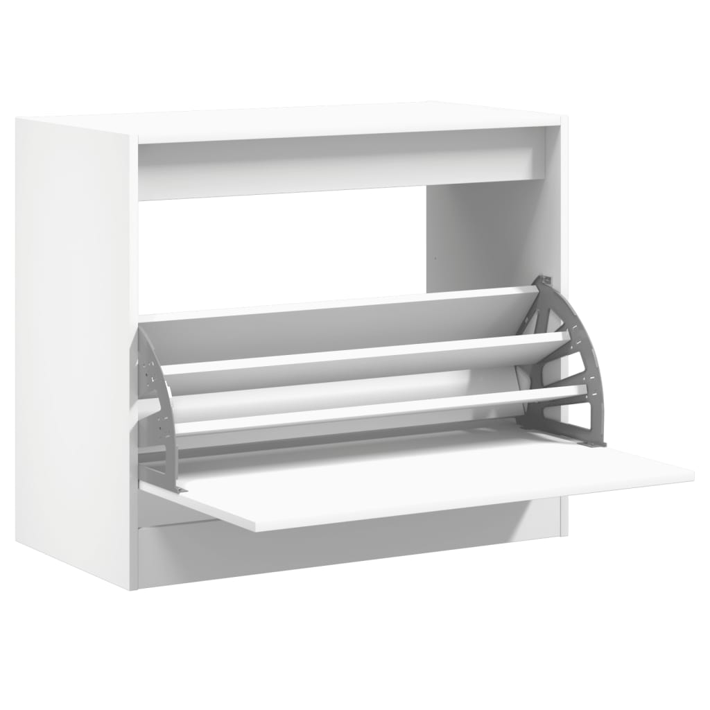 Vidaxx skoskab 80x42x69 cm konstrueret træ hvid