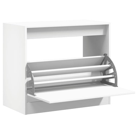 Vidaxx skoskab 80x42x69 cm konstrueret træ hvid