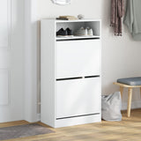 Vidaxx skoskab 60x34x116 cm konstrueret træ hvid