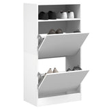 Vidaxx skoskab 60x34x116 cm konstrueret træ hvid