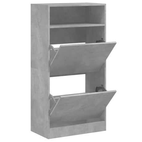 Vidaxx skoskab 60x34x116 cm konstrueret træ betongrå