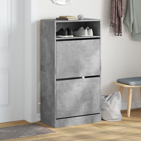 Vidaxx skoskab 60x34x116 cm konstrueret træ betongrå