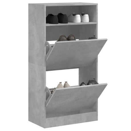 Vidaxx skoskab 60x34x116 cm konstrueret træ betongrå
