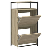 VidaXL skoskab 60x34x112 cm konstrueret træ sonoma eg-farvet