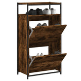 Vidaxx skoskab 60x34x112 cm forarbejdet træ, røget eg