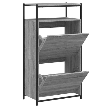 Vidaxx skoskab 60x34x112 cm konstrueret træ grå sonoma eg farve