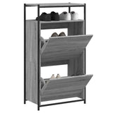 Vidaxx skoskab 60x34x112 cm konstrueret træ grå sonoma eg farve