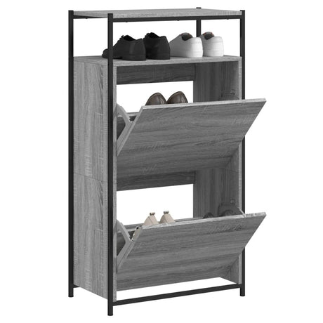 Vidaxx skoskab 60x34x112 cm konstrueret træ grå sonoma eg farve