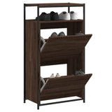Vidaxx skoskab 60x34x112 cm færdig træbrun eg farve