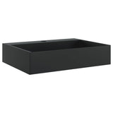 Vidaxx håndvask 50x38x11 cm støbt mineralmarmor matsort