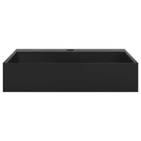 Vidaxx håndvask 50x38x11 cm støbt mineralmarmor matsort