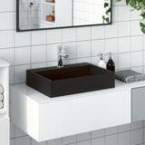 Vidaxx håndvask 50x38x11 cm støbt mineralmarmor matsort