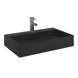 Vidaxx håndvask 60x38x11 cm støbt mineralmarmor matsort