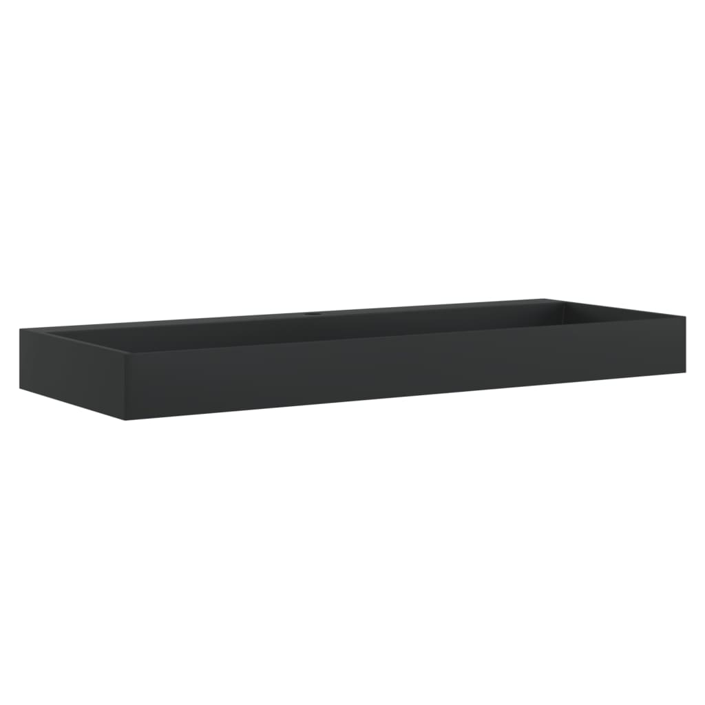 Vidaxx håndvask 120x46x11 cm støbt mineralmarmor matsort