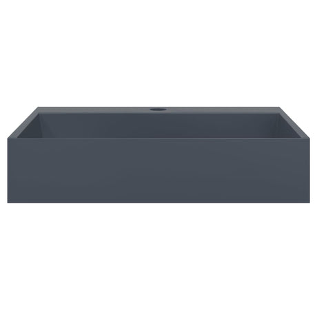 Vidaxx håndvask 50x38x11 cm mineralsk støbt marmor støbt antracit