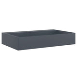 Vidaxx håndvask 60x38x11 cm mineralsk støbt marmor støbt antracit