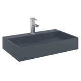 Vidaxx håndvask 60x38x11 cm mineralsk støbt marmor støbt antracit