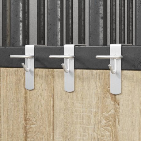 Vidaxl spandkroge 3 stk transportable galvaniseret stål sølvfarvet