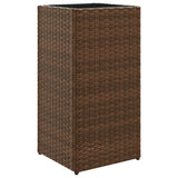 Vidaxx plantekasse 30x30x60 cm polyrattan brun