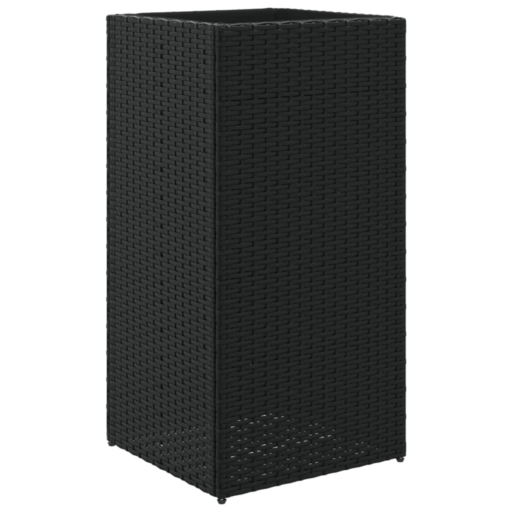 Vidaxx plantekasse 40x40x80 cm polyrattan sort