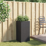 Vidaxx plantekasse 40x40x80 cm polyrattan sort