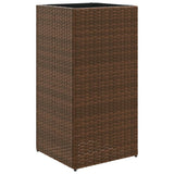 Vidaxx plantekasse 40x40x80 cm polyrattan brun