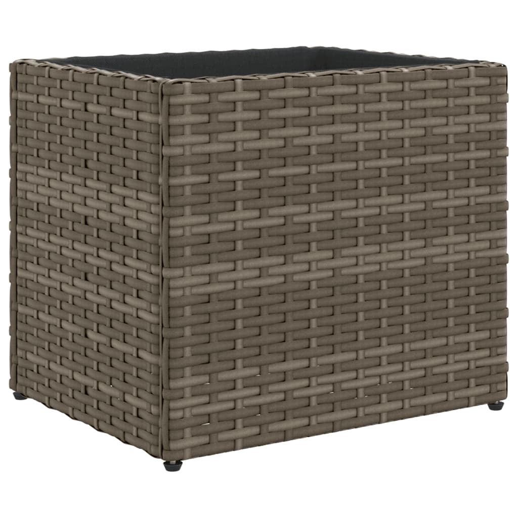Vidaxx plantekasse 36x30x32 cm polyrattangrå