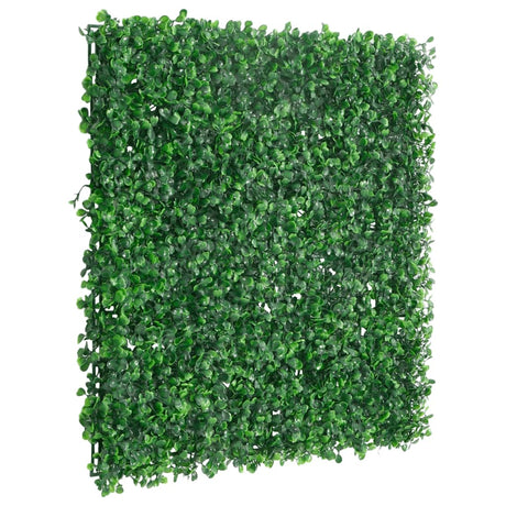 Vidaxxl hegn med kunstig busk 6 stk 50x50 cm grøn