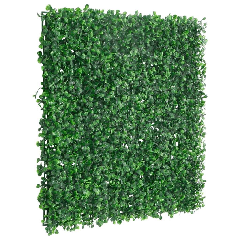 Vidaxxl hegn med kunstig busk 24 stk 50x50 cm grøn