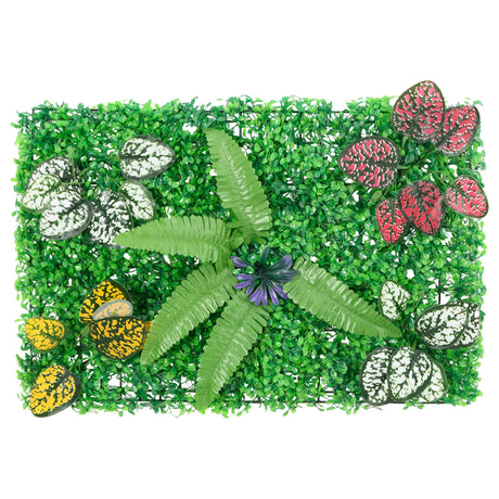 Vidaxxl hegn med kunstige planter 6 stk 40x60 cm grøn
