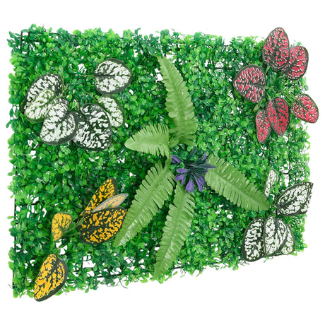 Vidaxxl hegn med kunstige planter 6 stk 40x60 cm grøn