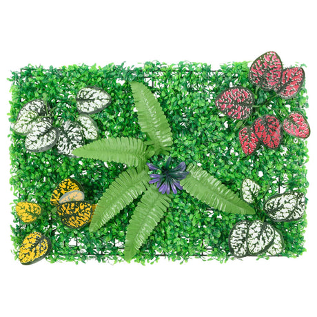 VidaXL hegn med kunstige planter 24 stk 40x60 cm grøn