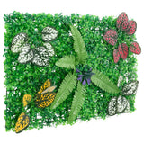 VidaXL hegn med kunstige planter 24 stk 40x60 cm grøn