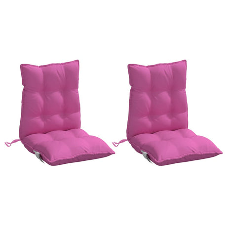 VidaXL stolehynder 2 stk lav ryg oxford stof pink
