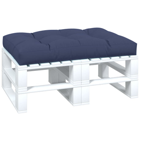VidaXL pallepude 120x80x12 cm stof marineblå