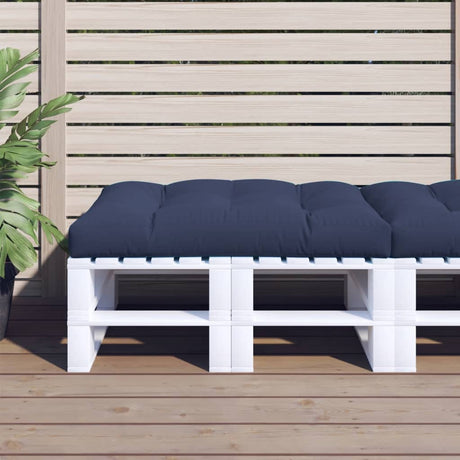 VidaXL pallepude 120x80x12 cm stof marineblå