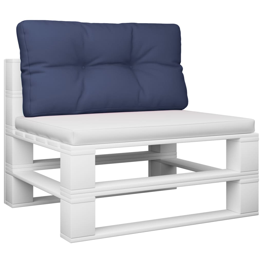 VidaXL pallepude 120x40x12 cm stof marineblå