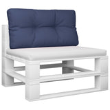 VidaXL pallepude 120x40x12 cm stof marineblå