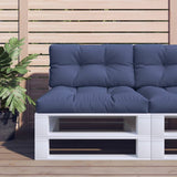 VidaXL pallepude 120x40x12 cm stof marineblå