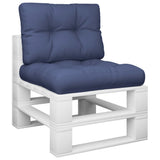 Vidaxl palletkussens 2 st stof marineblauw